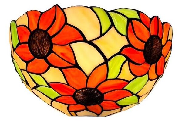 Brilagi - Tiffany vitrážové nástěnné svítidlo SUNFLOWER 1xE14/40W/230V
