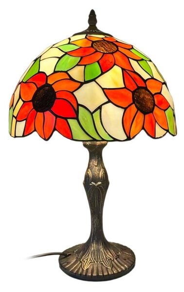 Brilagi - Tiffany vitrážová stolní lampa SUNFLOWER 1xE27/60W/230V