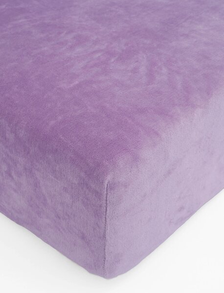 MK Lůžkoviny Prostěradlo mikroplyš Deluxe 90 x 200 cm - levandulové