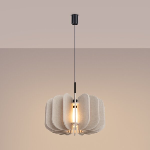Sollux SL.1860 - Lustr na lanku MULA 1xE27/15W/230V pr. 45 cm krémová