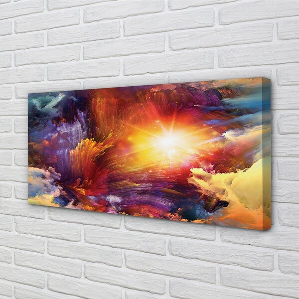 Obrazy na plátně Abstraktní fraktální vzory 100x50 cm