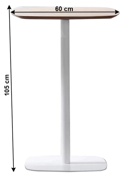 Barový stůl Grossite (dub + bílá)