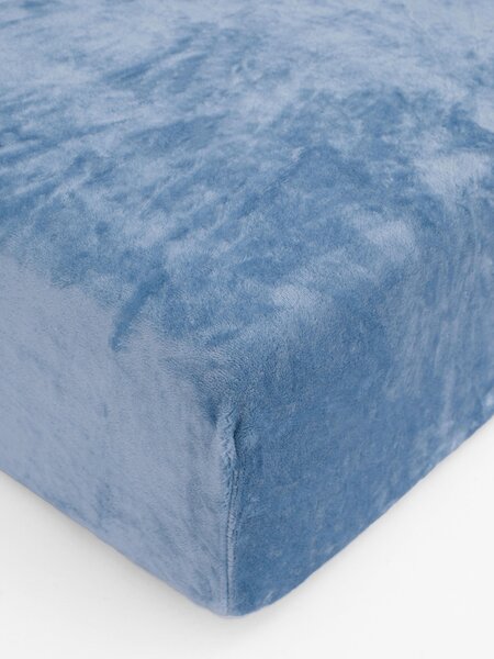 MK Lůžkoviny Prostěradlo mikroplyš Deluxe 140 × 200 cm – nebesky modré