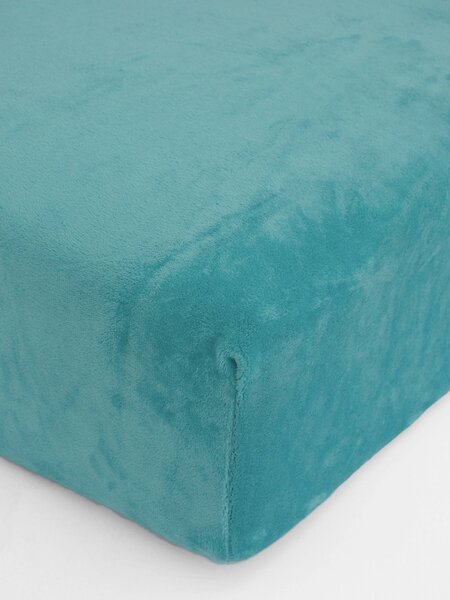 MK Lůžkoviny Prostěradlo mikroplyš Deluxe 140 × 200 cm – světle tyrkysové