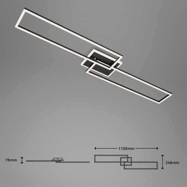 Briloner 3538-015 - LED Stmívatelný lustr FRAME 2xLED/20W/230V Wi-Fi Tuya + DO