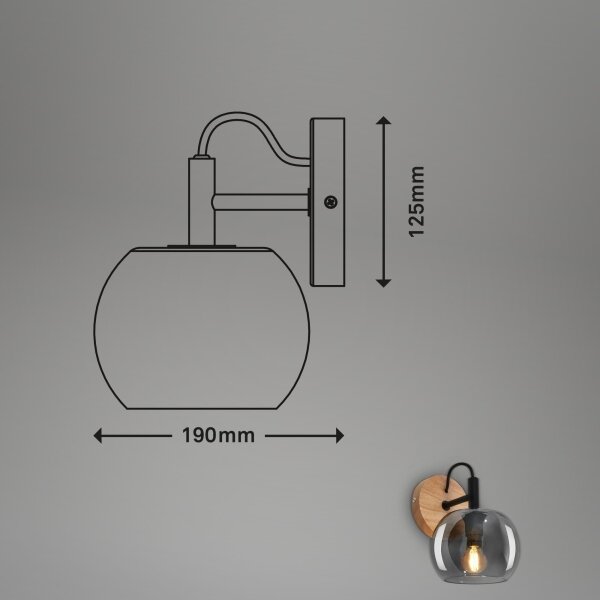 Briloner - Nástěnné svítidlo KYRO 1xE14/10W/230V