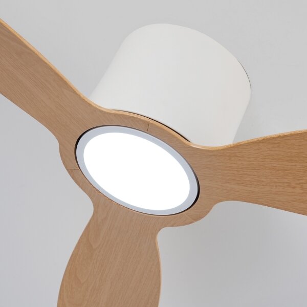 ZEVENTI - LED Stropní ventilátor VENTORA LED/24W/230V Wi-Fi Tuya bílá/dub + DO