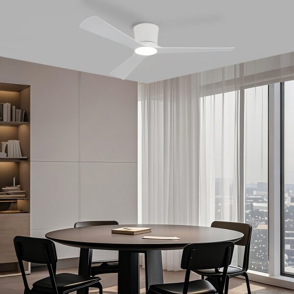 ZEVENTI - LED Stropní ventilátor AUREX LED/24W/230V Wi-Fi Tuya bílá + DO