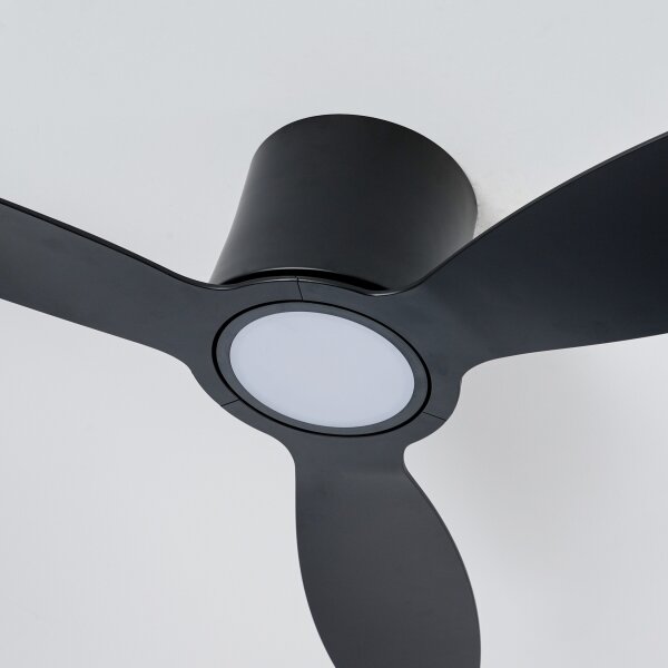 ZEVENTI - LED Stropní ventilátor VENTORA LED/24W/230V Wi-Fi Tuya černá + DO