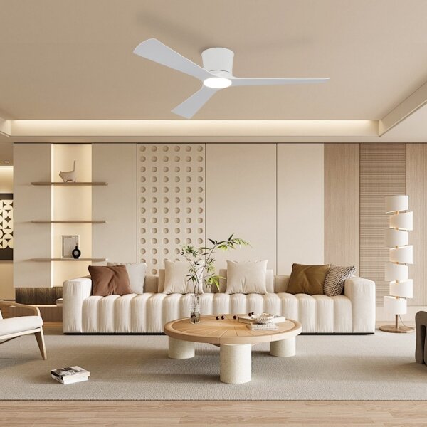 ZEVENTI - LED Stropní ventilátor AUREX LED/24W/230V Wi-Fi Tuya bílá + DO