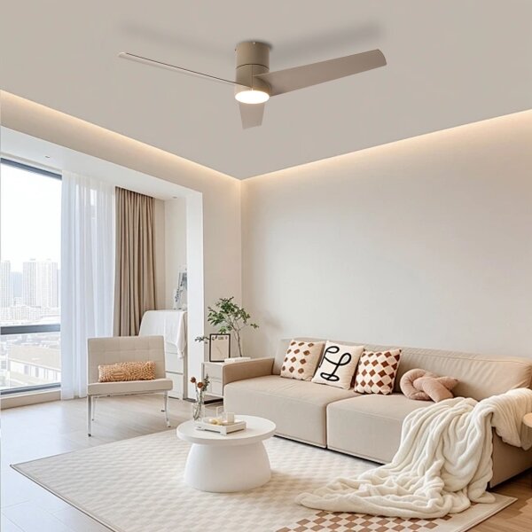 ZEVENTI - LED Stropní ventilátor BARROSA LED/18W/230V Wi-Fi Tuya + DO