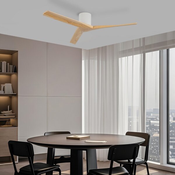 ZEVENTI - Stropní ventilátor VELLON Wi-Fi Tuya bílá/pavlovnie + DO