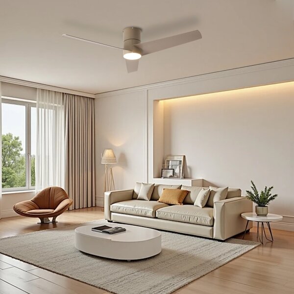 ZEVENTI - LED Stropní ventilátor BARROSA LED/18W/230V Wi-Fi Tuya + DO