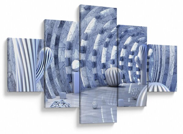 Obraz - 3D abstrakce (125x70 cm)