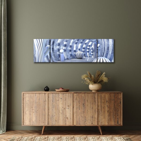 Obraz - 3D abstrakce (170x50 cm)