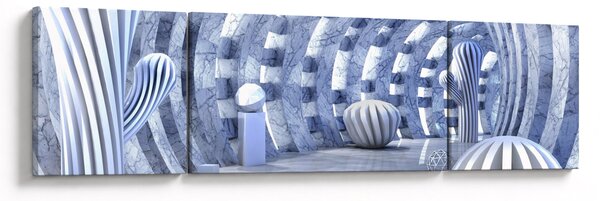 Obraz - 3D abstrakce (170x50 cm)