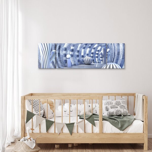 Obraz - 3D abstrakce (170x50 cm)