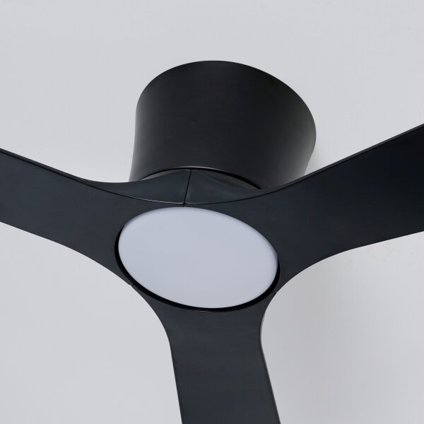 ZEVENTI - LED Stropní ventilátor AUREX LED/24W/230V Wi-Fi Tuya černá + DO