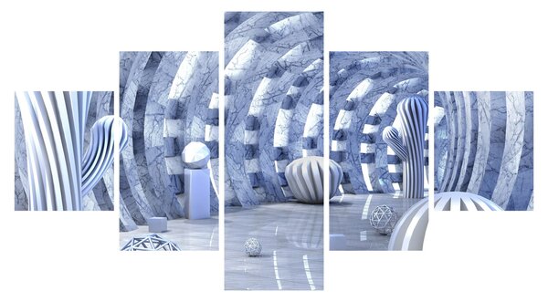 Obraz - 3D abstrakce (125x70 cm)