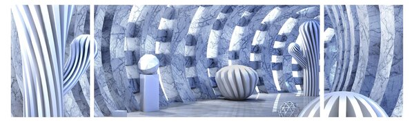 Obraz - 3D abstrakce (170x50 cm)