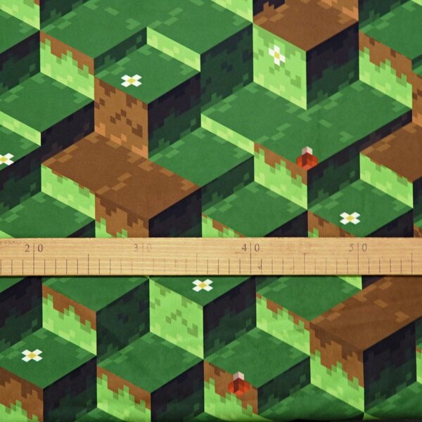 Dekorační látka Pixely bez obšití 160