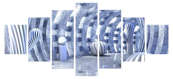 Obraz - 3D abstrakce (210x100 cm)