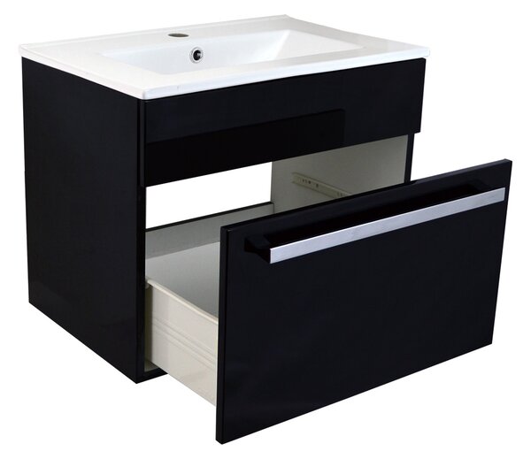 BPS-koupelny Koupelnová skříňka s keramickým umyvadlem Plaza V15 60 cm - Poškozeno