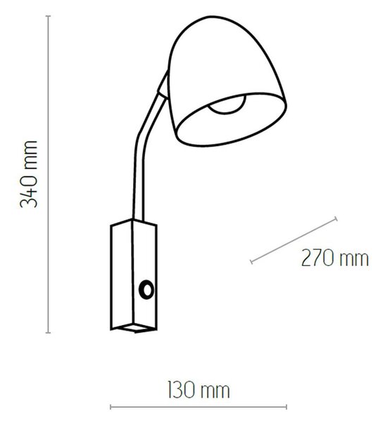 Nástěnná lampa TK 4167 SOHO