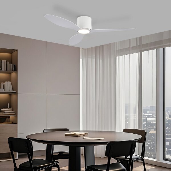 ZEVENTI - LED Stropní ventilátor VENTORA LED/24W/230V Wi-Fi Tuya bílá + DO