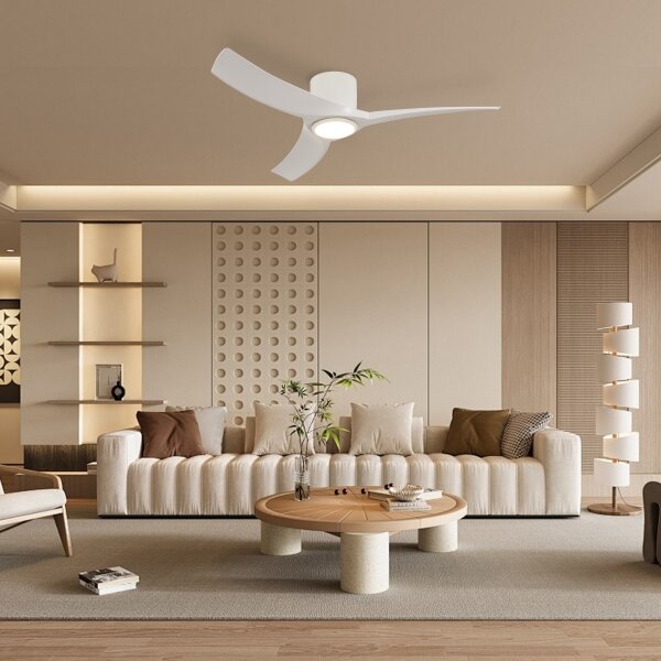 ZEVENTI - LED Stropní ventilátor ORBITO LED/24W/230V Wi-Fi Tuya bílá + DO