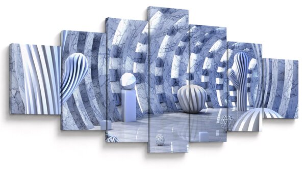 Obraz - 3D abstrakce (210x100 cm)