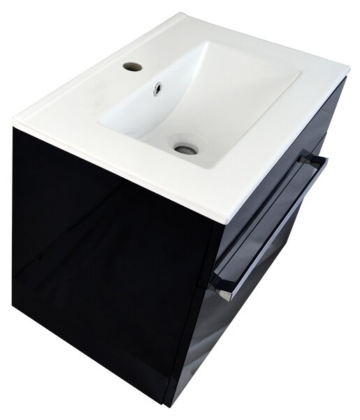 BPS-koupelny Koupelnová skříňka s keramickým umyvadlem Plaza V15 60 cm - Poškozeno