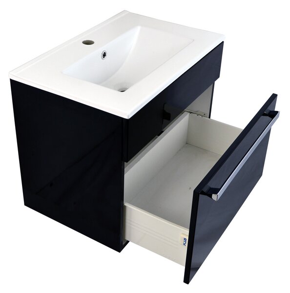 BPS-koupelny Koupelnová skříňka s keramickým umyvadlem Plaza V15 60 cm - Poškozeno