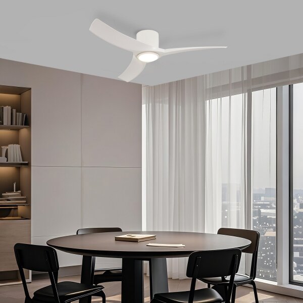 ZEVENTI - LED Stropní ventilátor ORBITO LED/24W/230V Wi-Fi Tuya bílá + DO