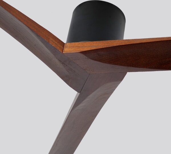 ZEVENTI - Stropní ventilátor VELLON Wi-Fi Tuya černá/ořech + DO