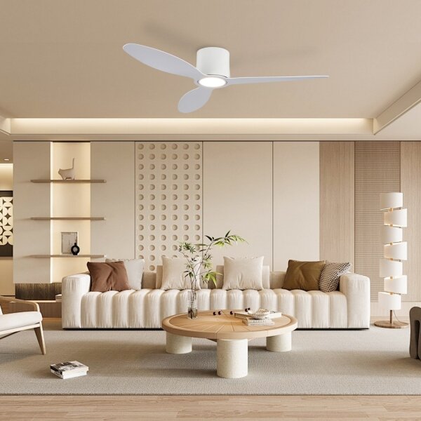 ZEVENTI - LED Stropní ventilátor VENTORA LED/24W/230V Wi-Fi Tuya bílá + DO
