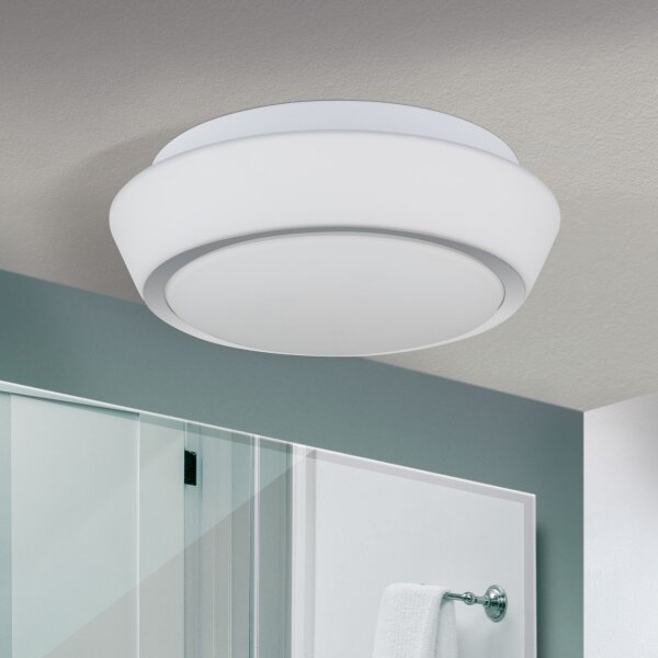 Orion - Koupelnové stropní svítidlo TENA 2xE27/60W/230V pr. 30 cm IP44 bílá