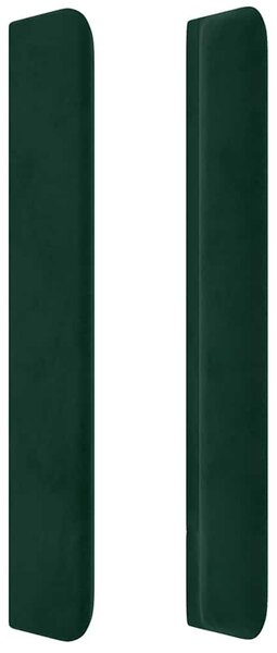 Čelo postele typu ušák tmavě zelená 103x16x118/128 cm samet 3120059