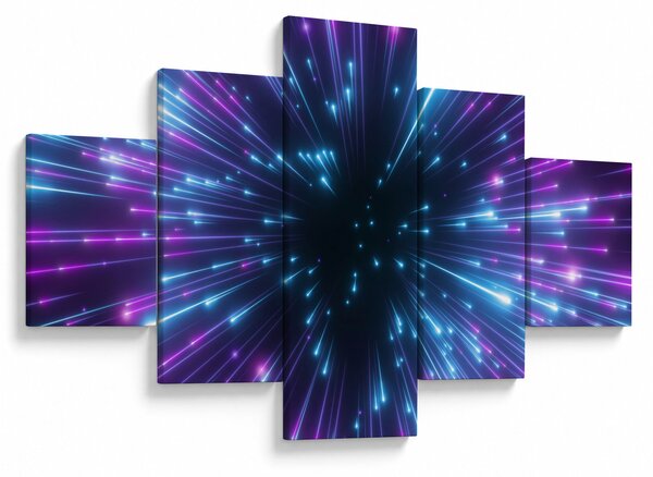 Obraz - Neonový prostor (125x70 cm)