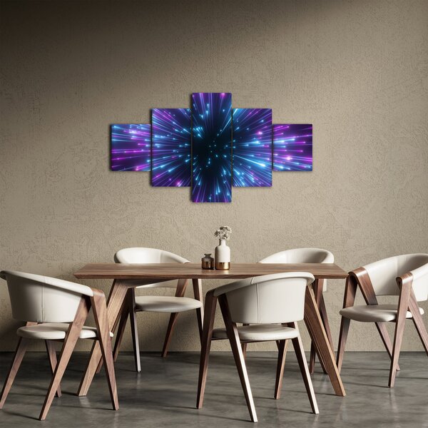 Obraz - Neonový prostor (125x70 cm)