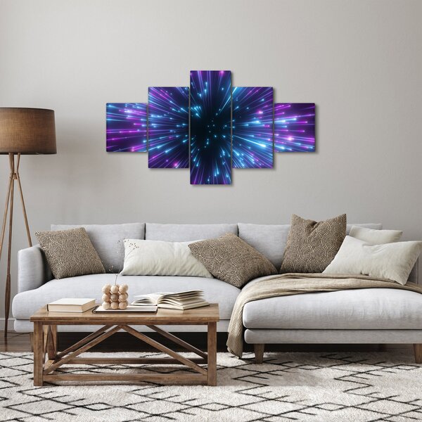 Obraz - Neonový prostor (125x70 cm)