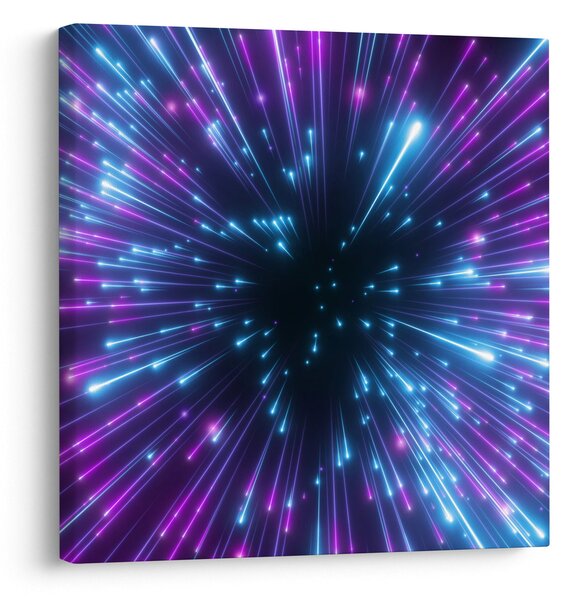 Obraz - Neonový prostor (30x30 cm)