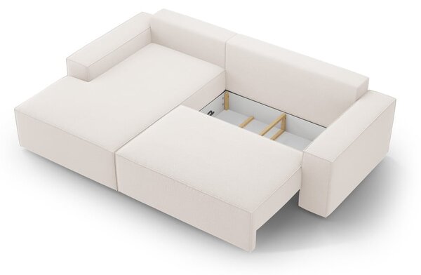 Béžová rozkládací rohová pohovka (levý roh) Jodie – Micadoni Home