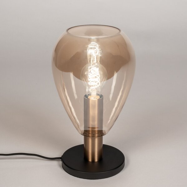 Stolní skleněná lampa Padova Champagne (LMD)