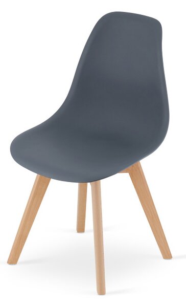Set dvou jídelních židlí KITO břidlicový (2 ks)