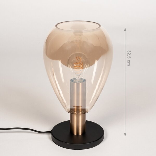 Stolní skleněná lampa Padova Champagne (LMD)