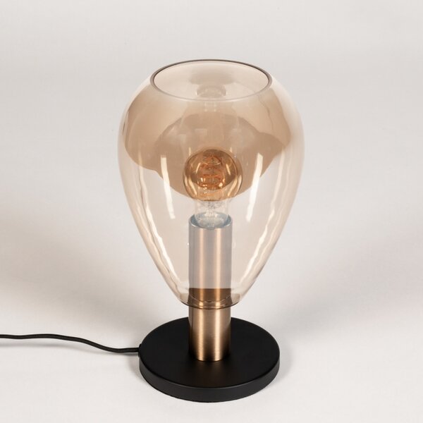 Stolní skleněná lampa Padova Champagne (LMD)