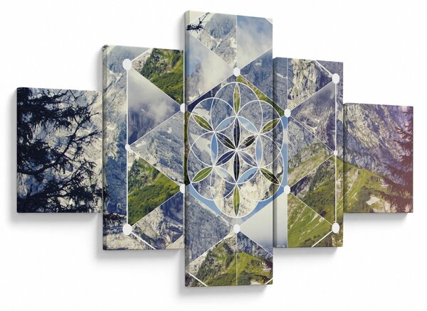 Obraz - Geometrický obrazec (125x70 cm)