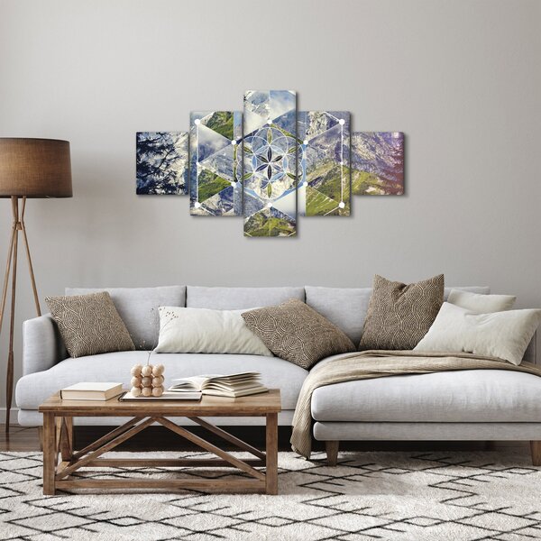 Obraz - Geometrický obrazec (125x70 cm)