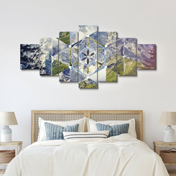 Obraz - Geometrický obrazec (210x100 cm)